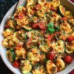 Cheese Tortellini with Summer Veggies