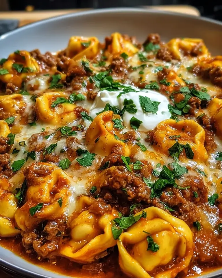 Cheesy Beef Enchilada Tortellini
