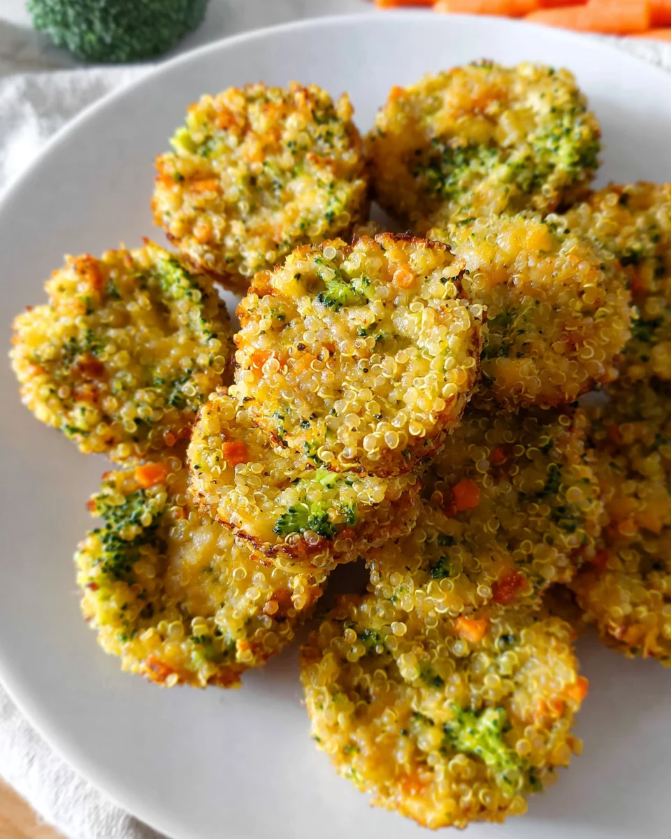 Cheesy Broccoli Quinoa Bites 18 Cheesy