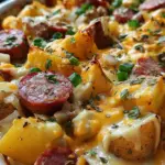 Cheesy Ranch Potatoes and Smoked Sausage Cheesy Ranch Potatoes and Smoked Sausage