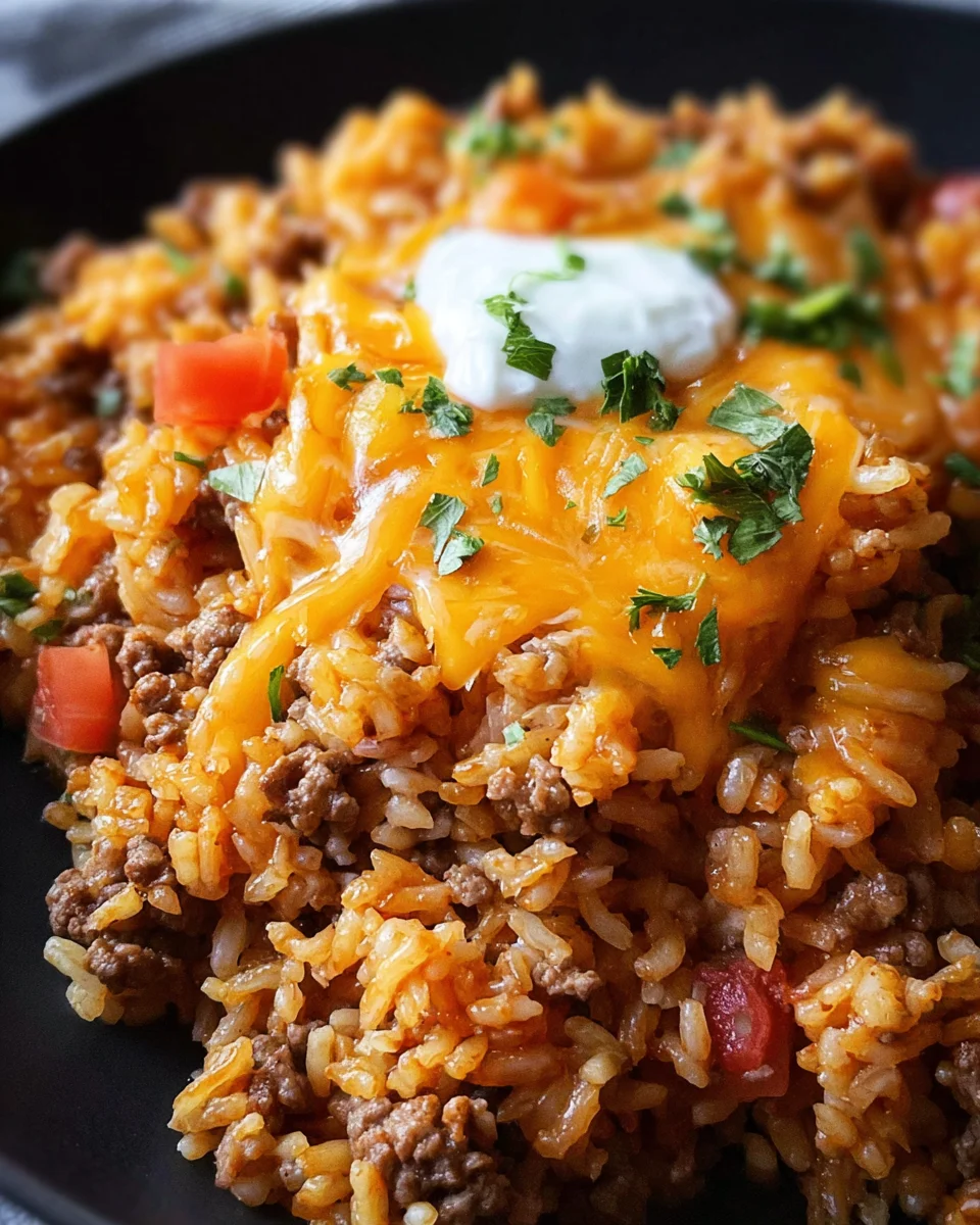 Cheesy Taco Rice Recipe