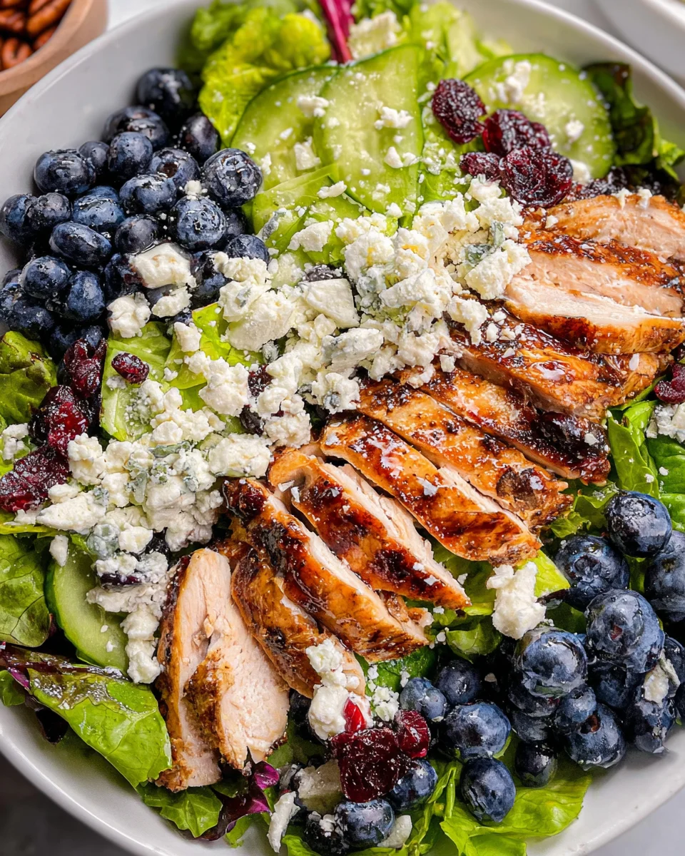Chicken Blueberry Feta Salad Chicken