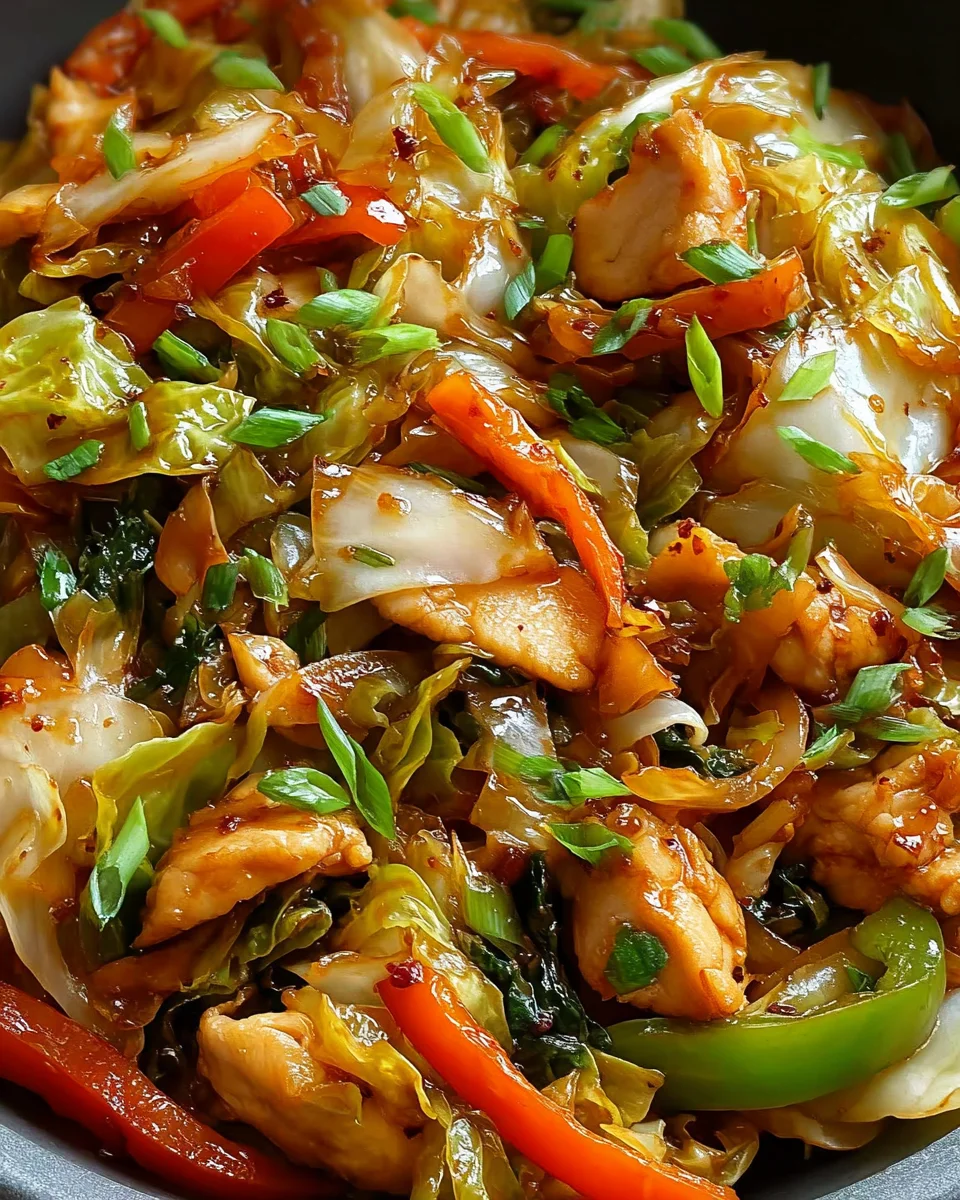Chicken Cabbage Stir-Fry Recipe Chicken