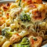 Chicken and Broccoli Alfredo Bake