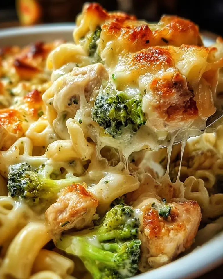 Chicken and Broccoli Alfredo Bake