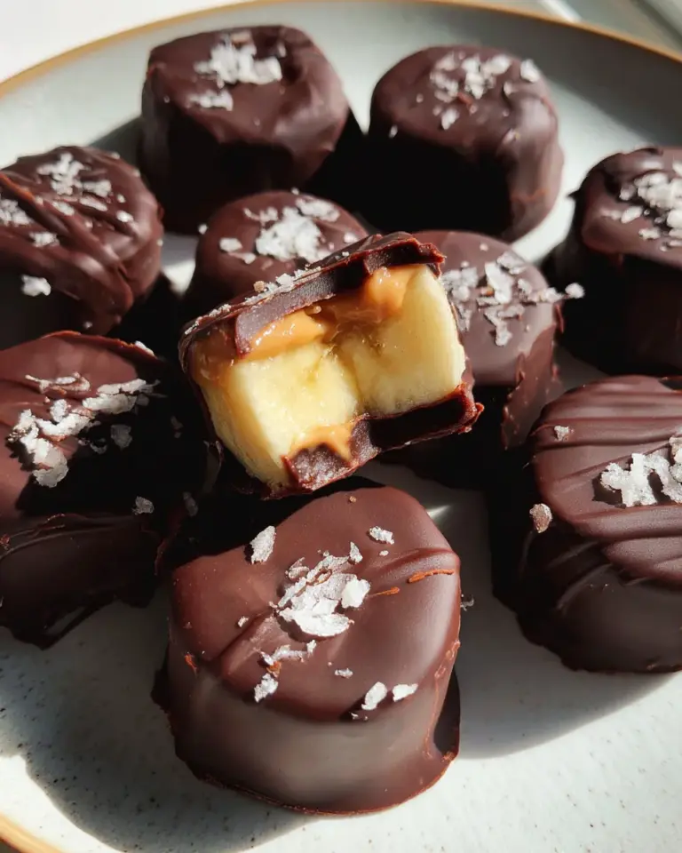 Chocolate Peanut Butter Banana Bites