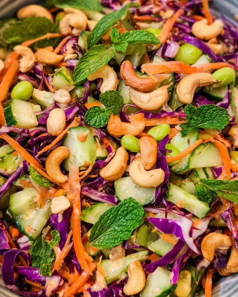 Chopped Asian Salad (Miso Dressing)