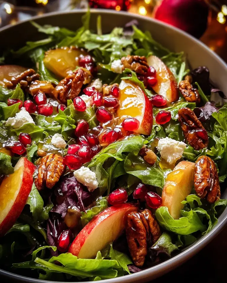 Christmas Salad with Honey Mustard Dressing