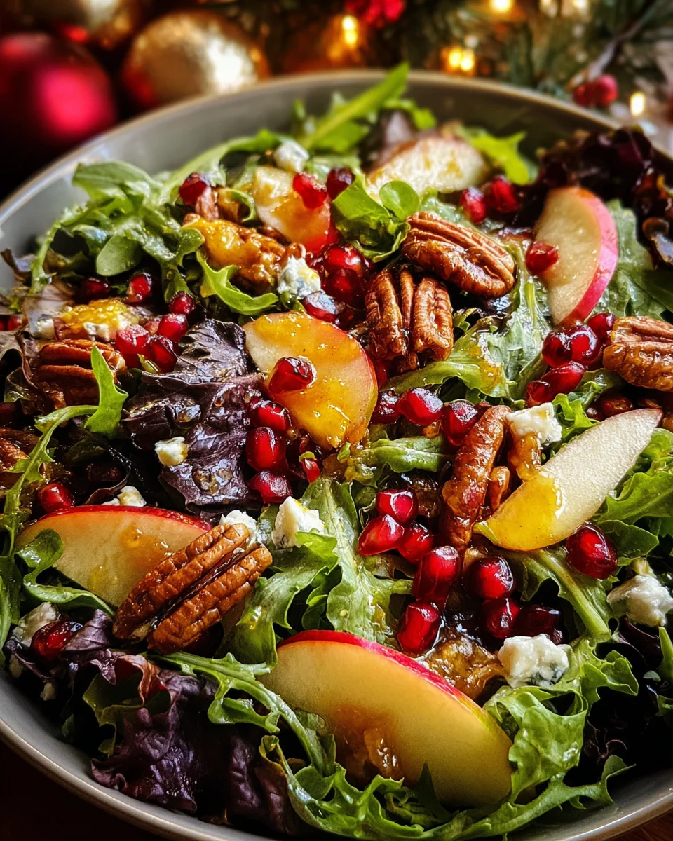 Christmas Salad with Honey Mustard Dressing Christmas
