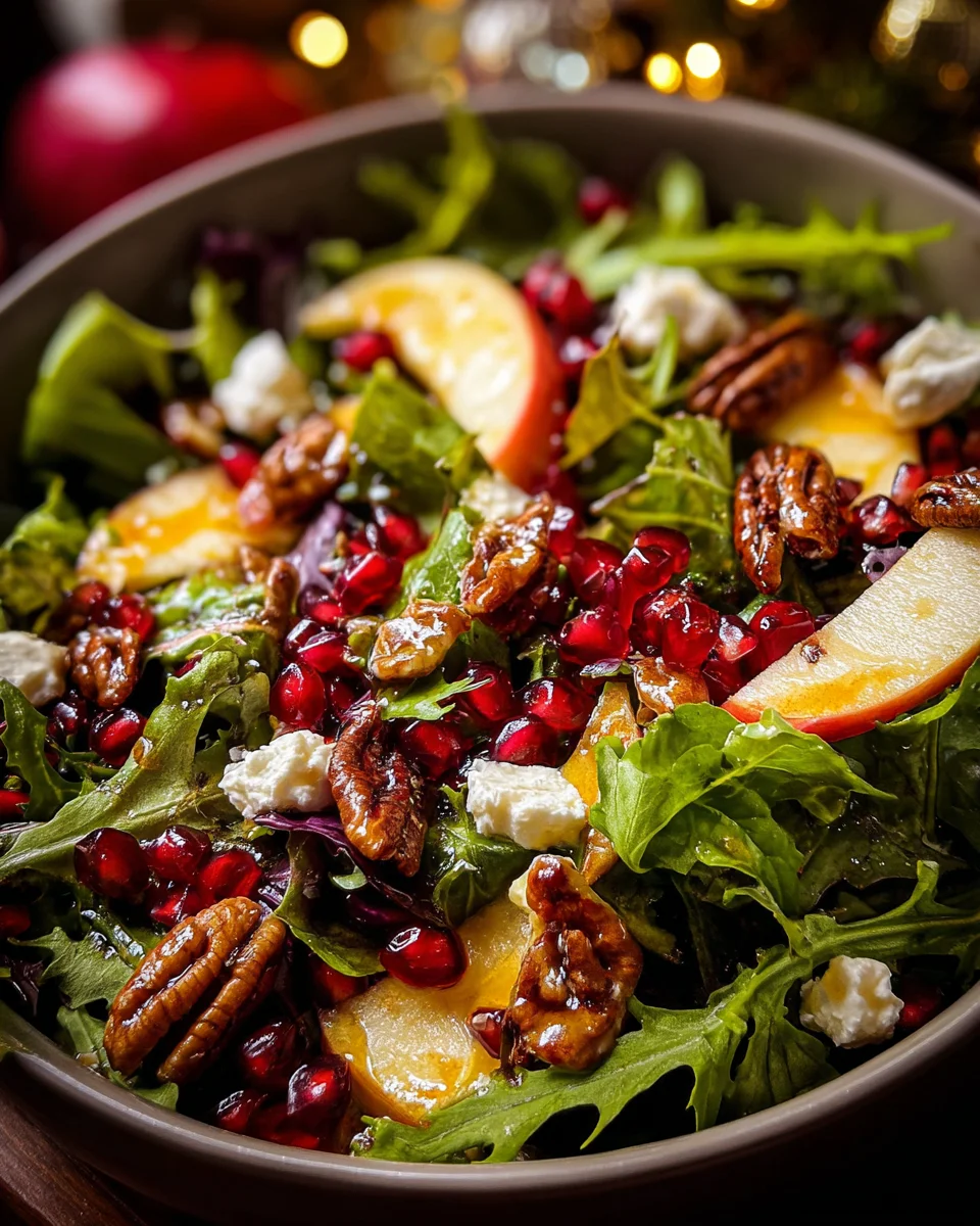 Christmas Salad with Honey Mustard Dressing Christmas
