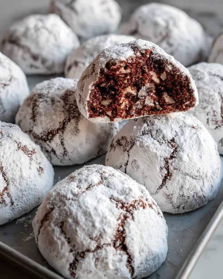 Classic Chocolate Snowball Cookies