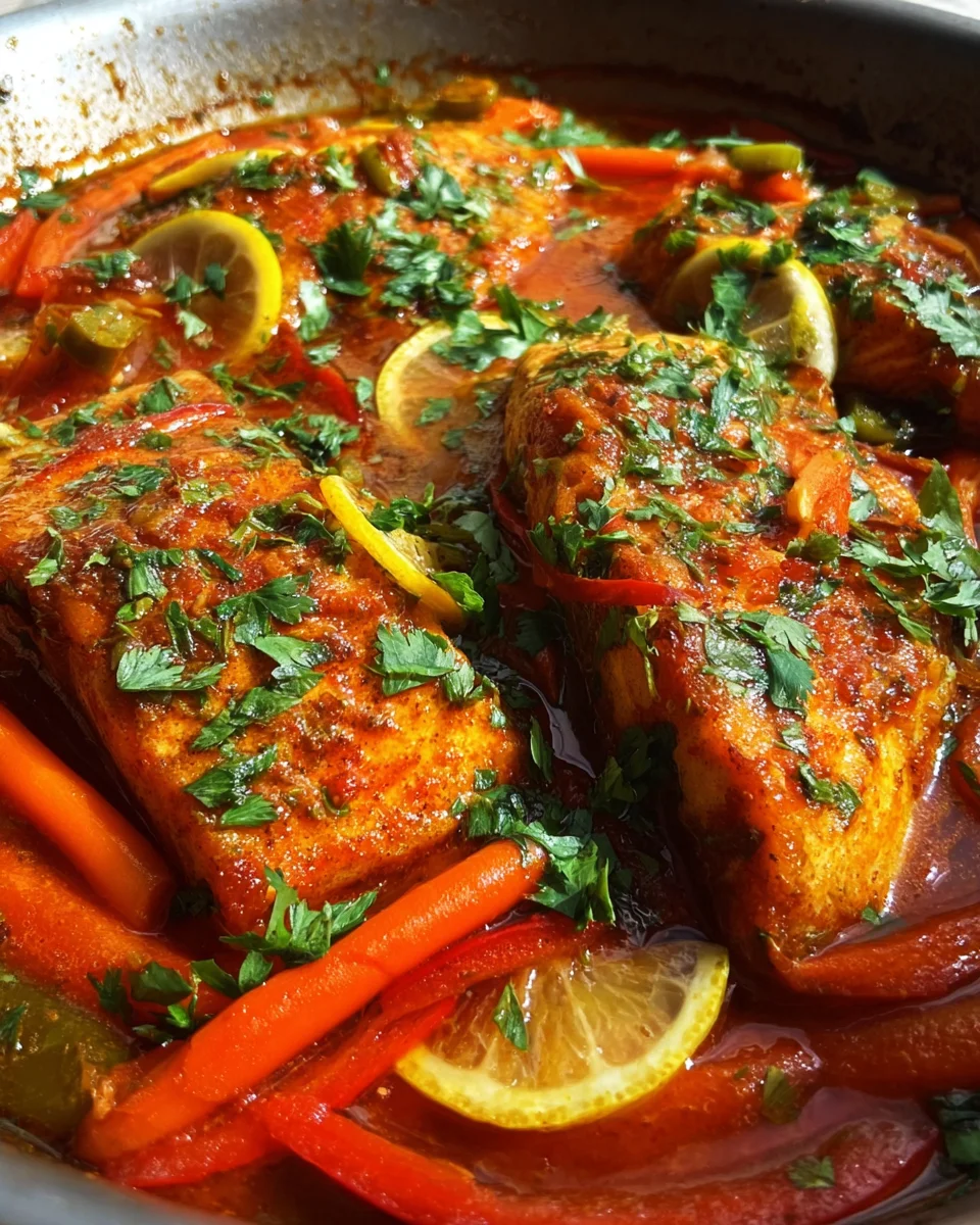 Classic Spicy Moroccan Fish in Rich Sauce Classic