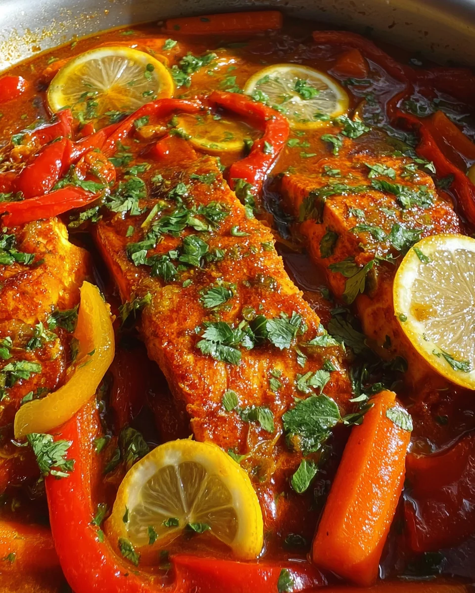 Classic Spicy Moroccan Fish in Rich Sauce Classic