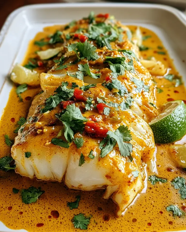 Coconut Curry Baked Cod
