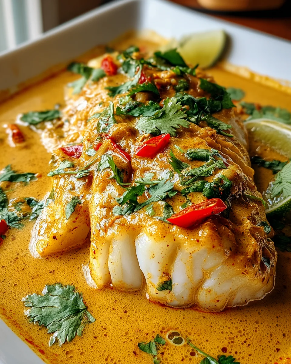 Coconut Curry Baked Cod Coconut