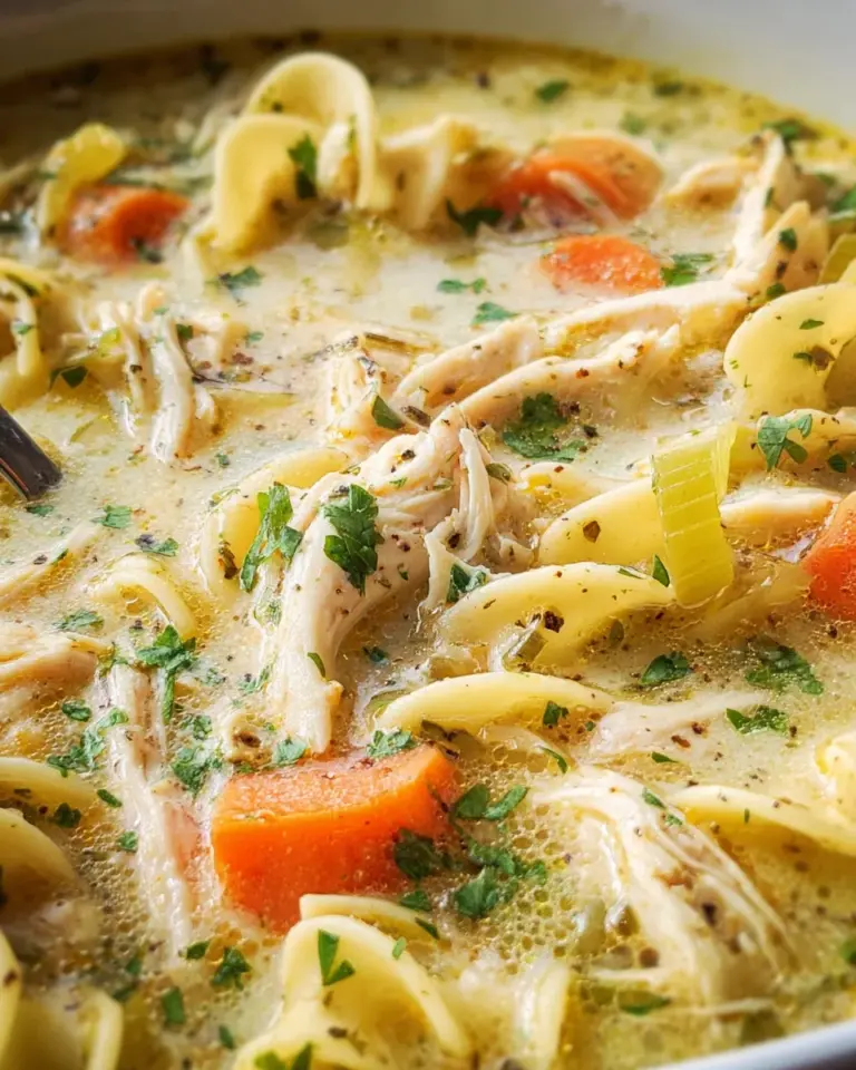 Creamy Chicken Noodle Soup Recipe