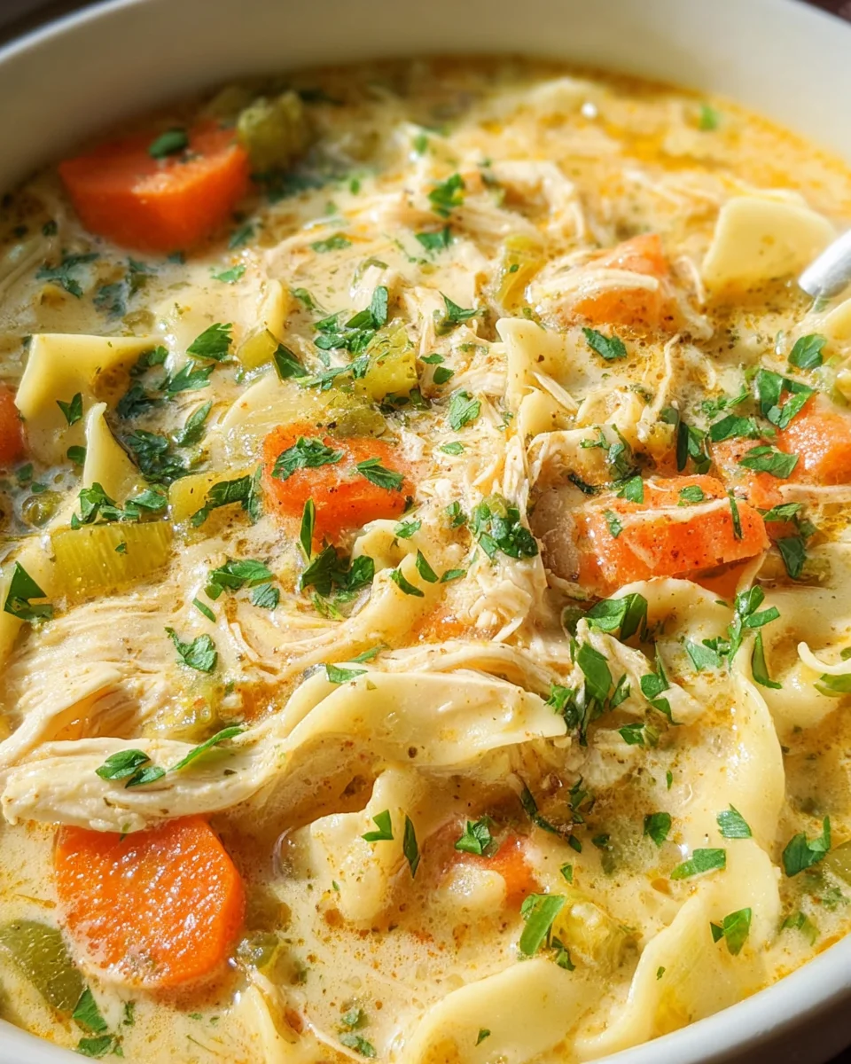 Creamy Chicken Noodle Soup Recipe Creamy