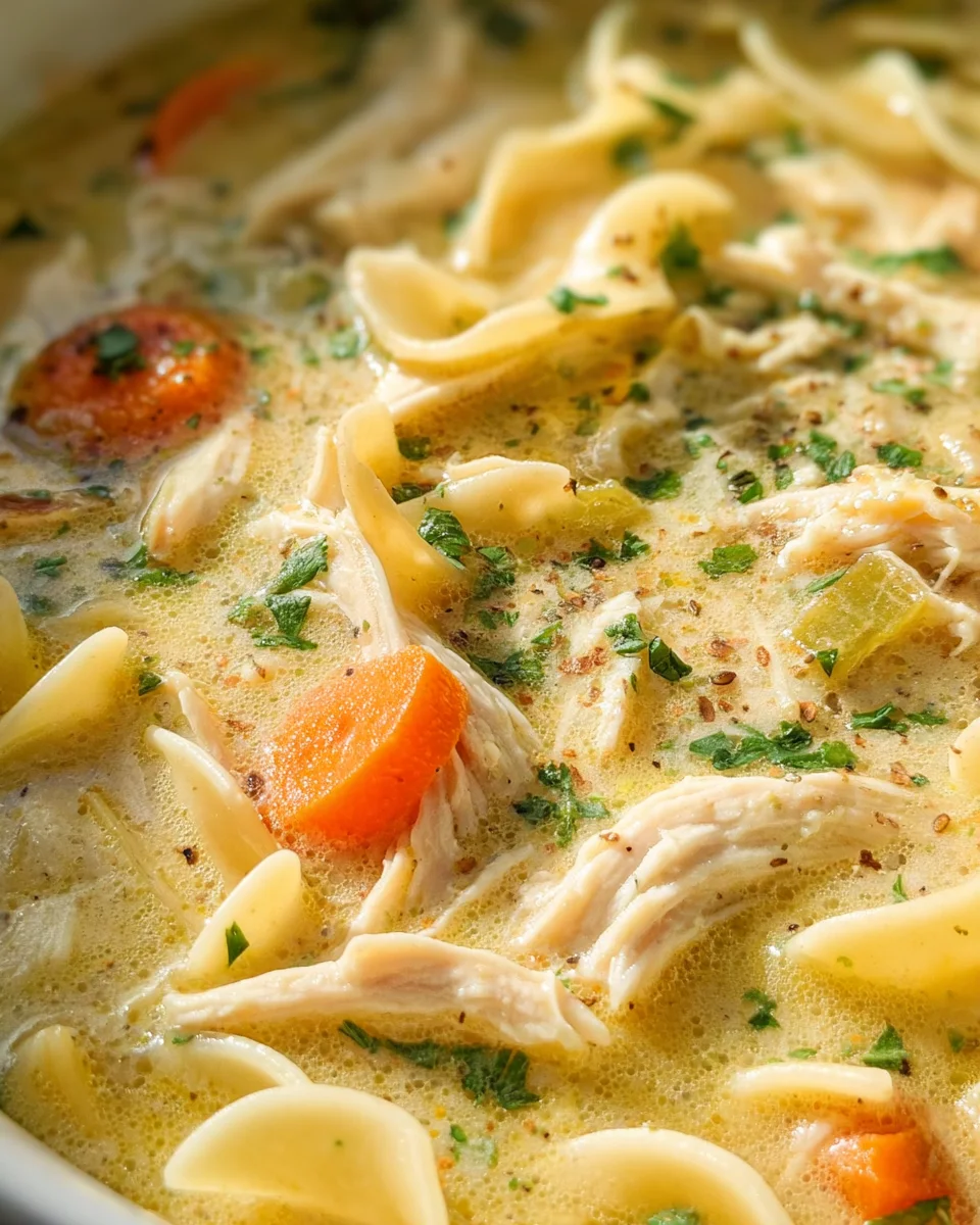 Creamy Chicken Noodle Soup Recipe Creamy