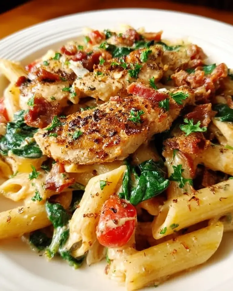 Creamy Chicken Pasta with Bacon