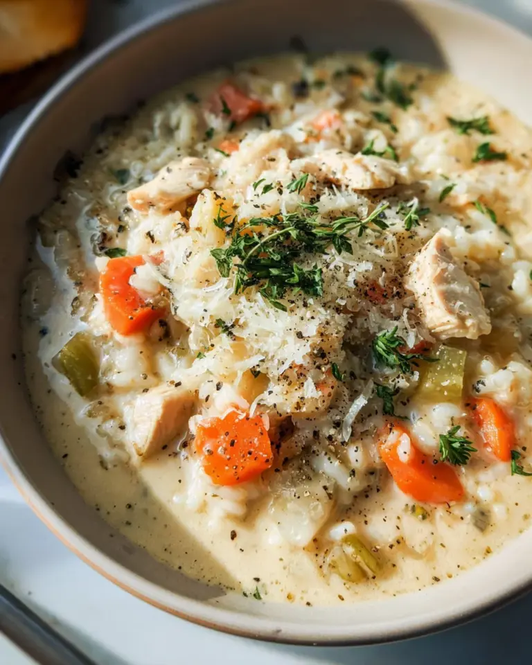 Creamy Chicken and Rice Soup