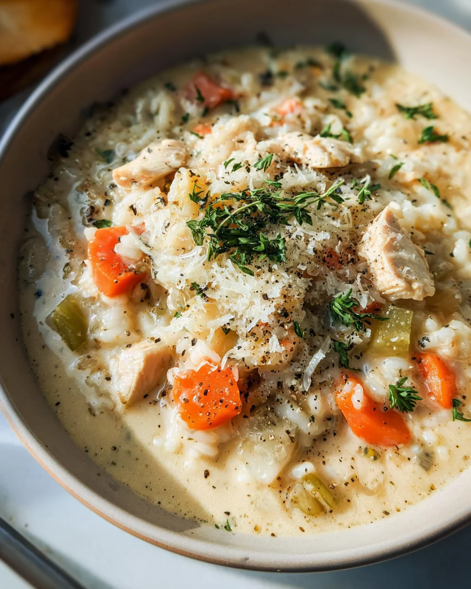 Creamy Chicken and Rice Soup