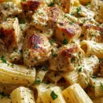 Creamy Garlic Butter Chicken and Rigatoni in Parmesan Sauce Creamy Garlic Butter Chicken and Rigatoni in Parmesan Sauce
