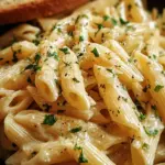 Creamy Garlic Penne Pasta