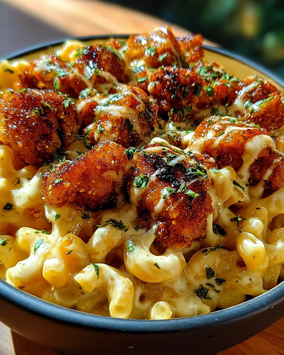 Creamy Honey Pepper Chicken Mac and Cheese Delight Creamy