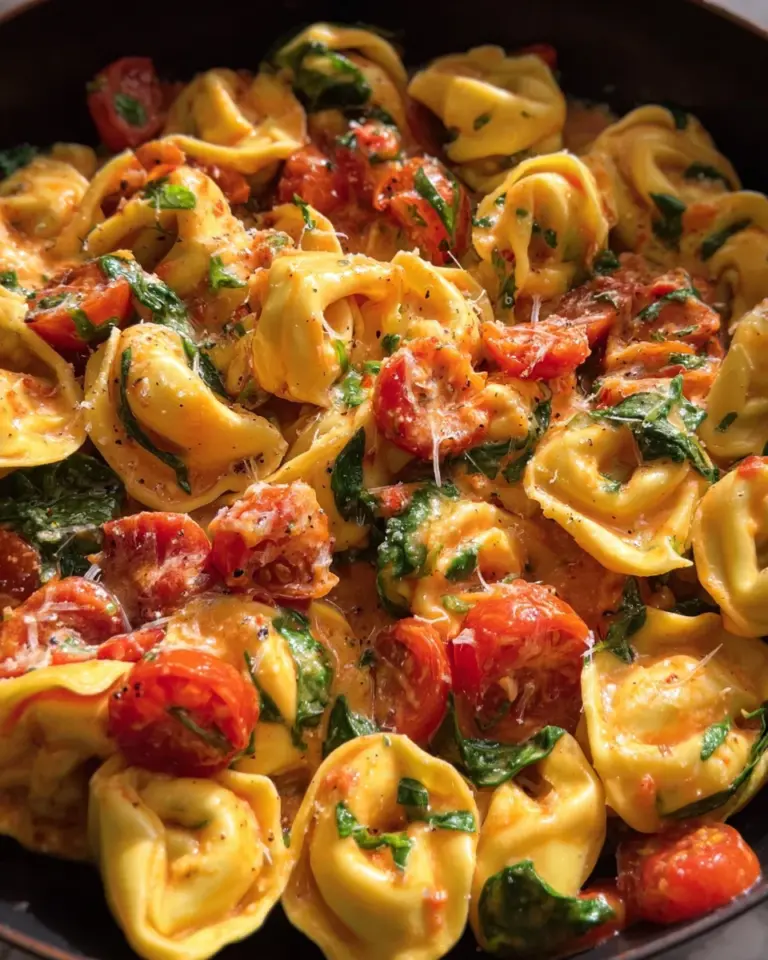 Creamy Tortellini with Tomatoes