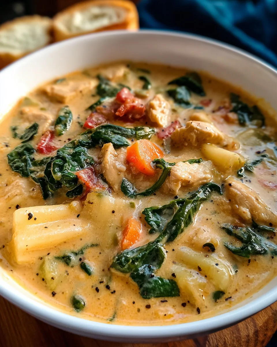 Creamy Tuscan Chicken Soup Creamy