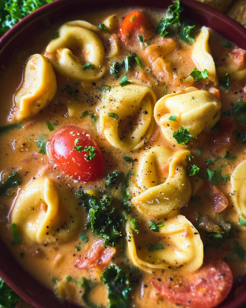 Creamy Tuscan Tortellini Soup Creamy