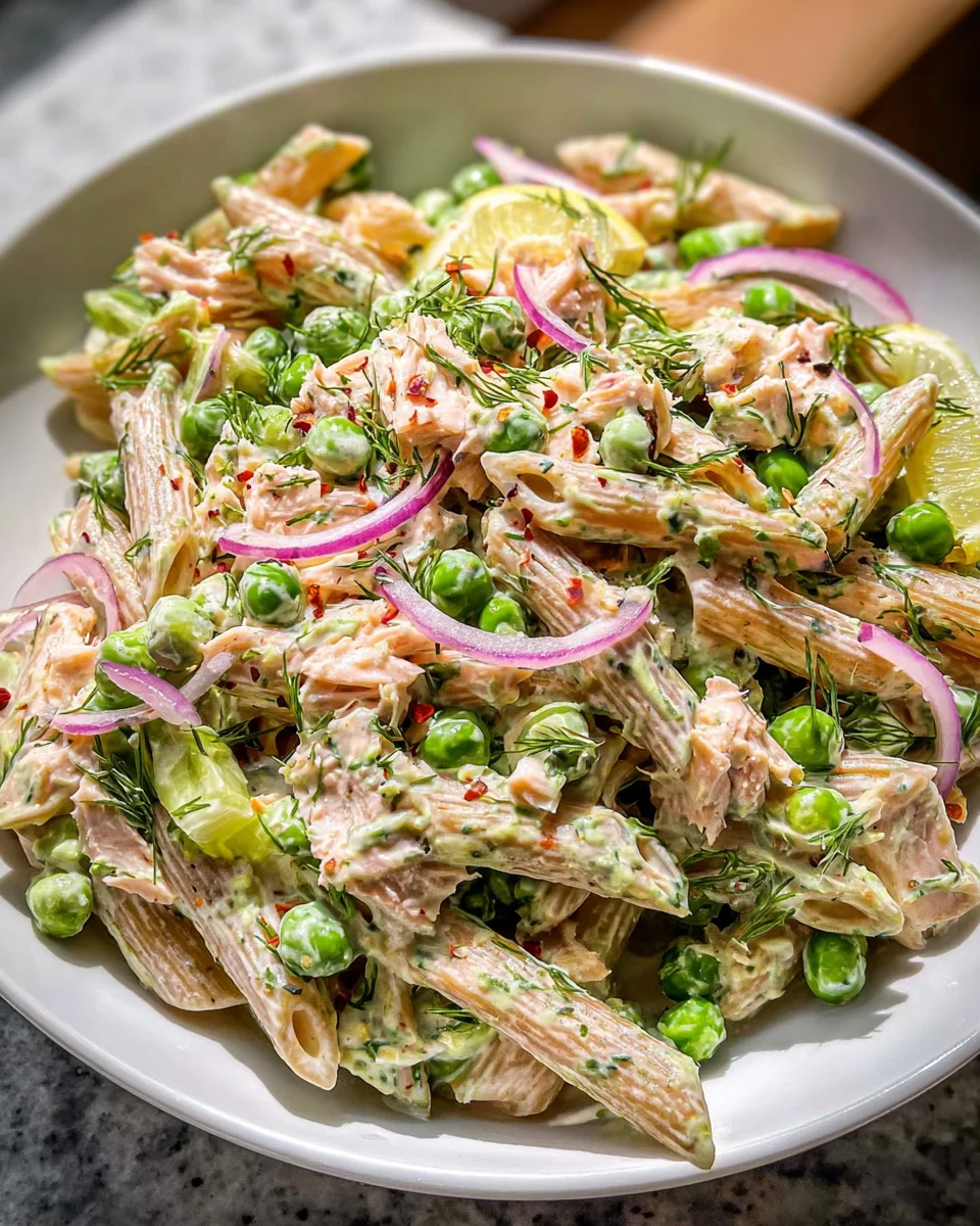 Creamy and Healthy Tuna Pasta Salad Creamy