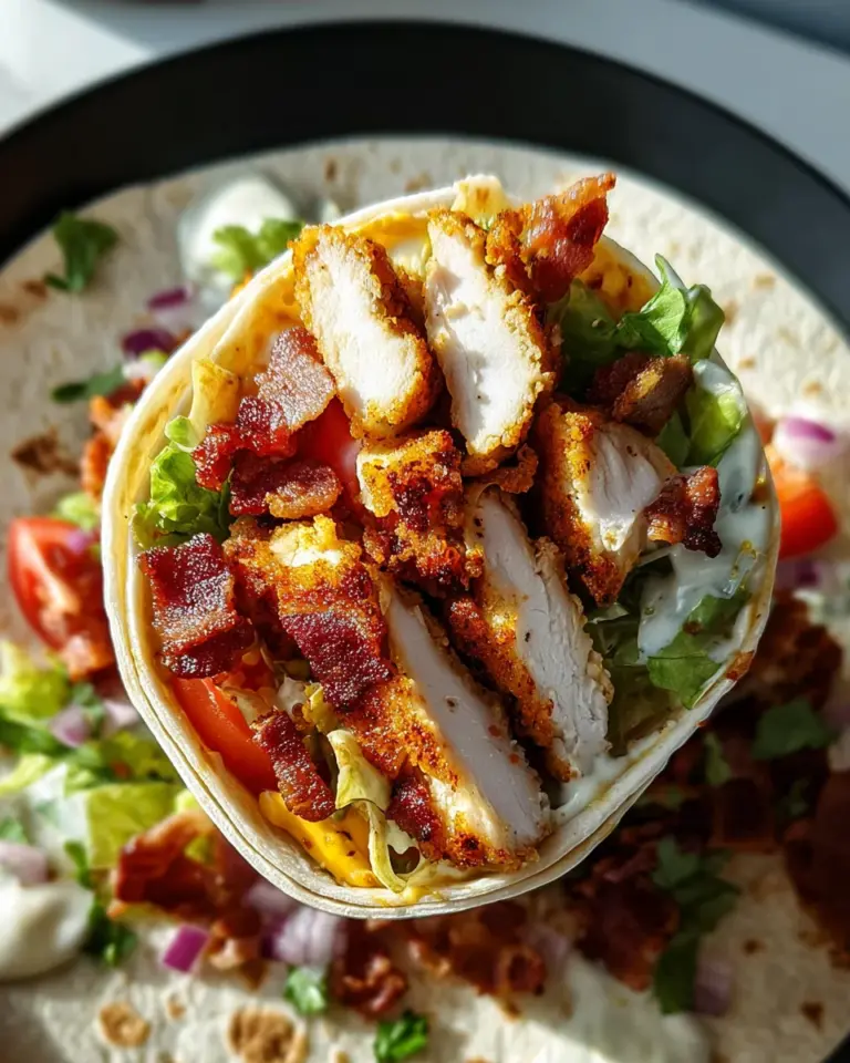 Crispy Chicken Bacon Ranch Wrap