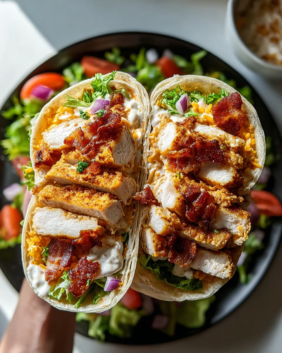Crispy Chicken Bacon Ranch Wrap Crispy