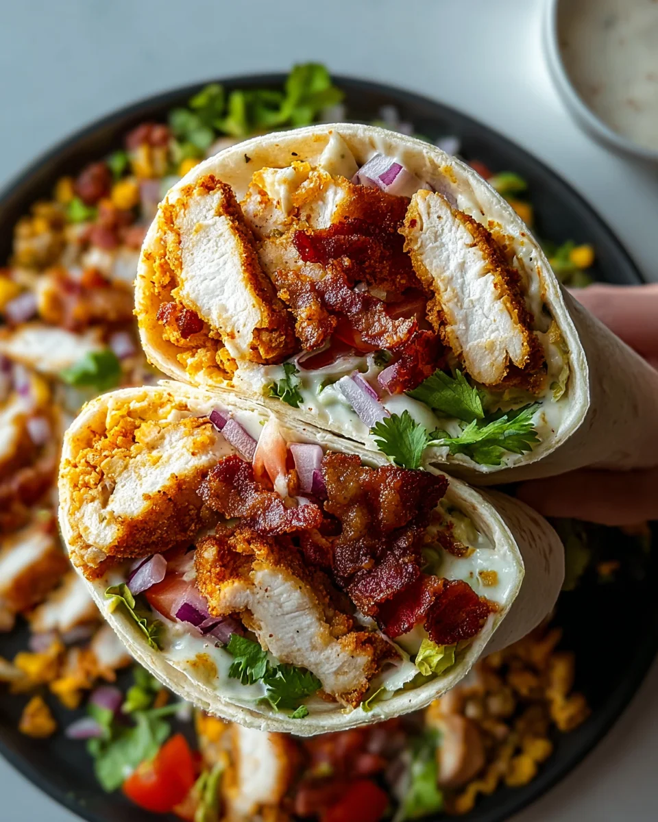 Crispy Chicken Bacon Ranch Wrap Crispy