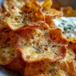 Crispy Cottage Cheese Chips