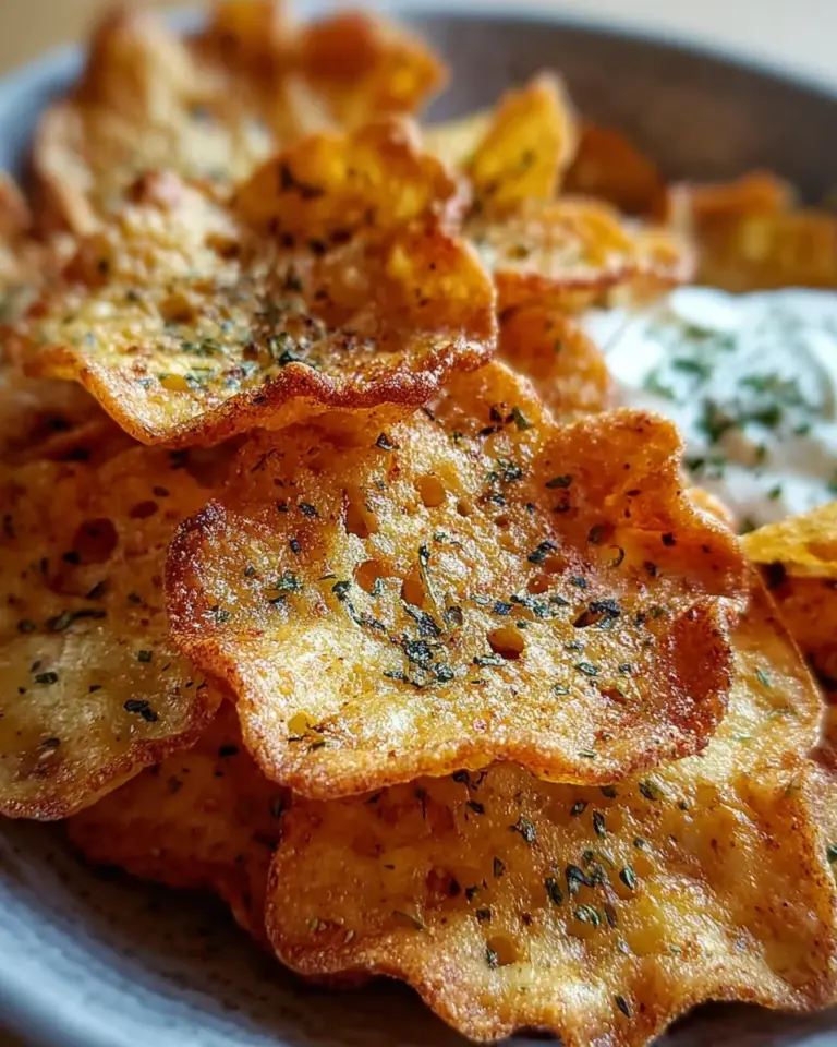 Crispy Cottage Cheese Chips