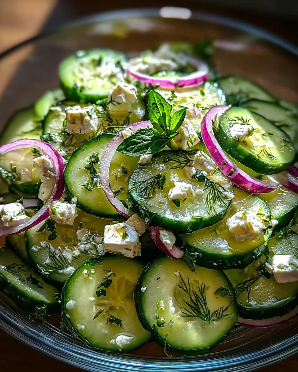 Cucumber Feta Salad Cucumber Feta Salad