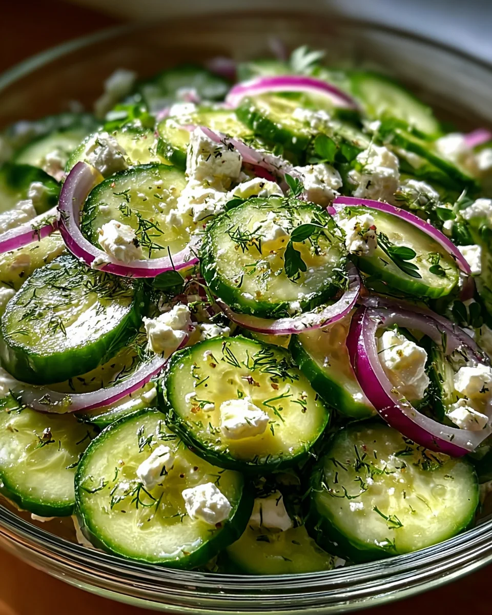 Cucumber Feta Salad Cucumber