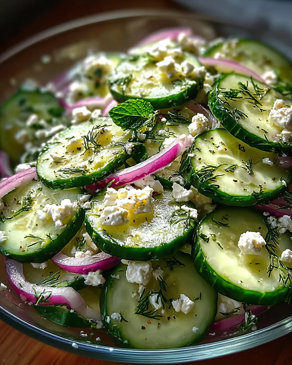 Cucumber Feta Salad Cucumber