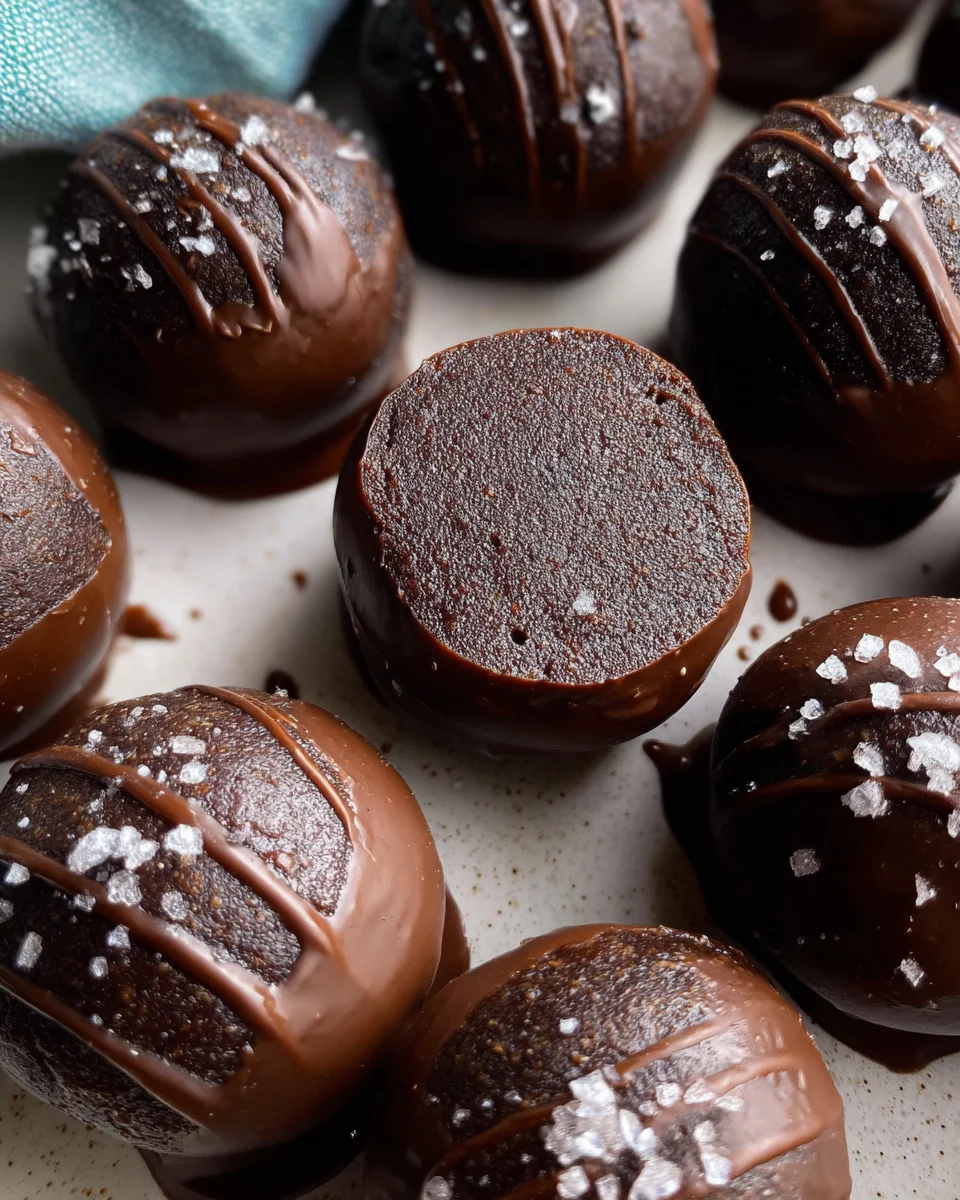 Dark Chocolate Protein Balls (No Bake, Low Carb) Dark
