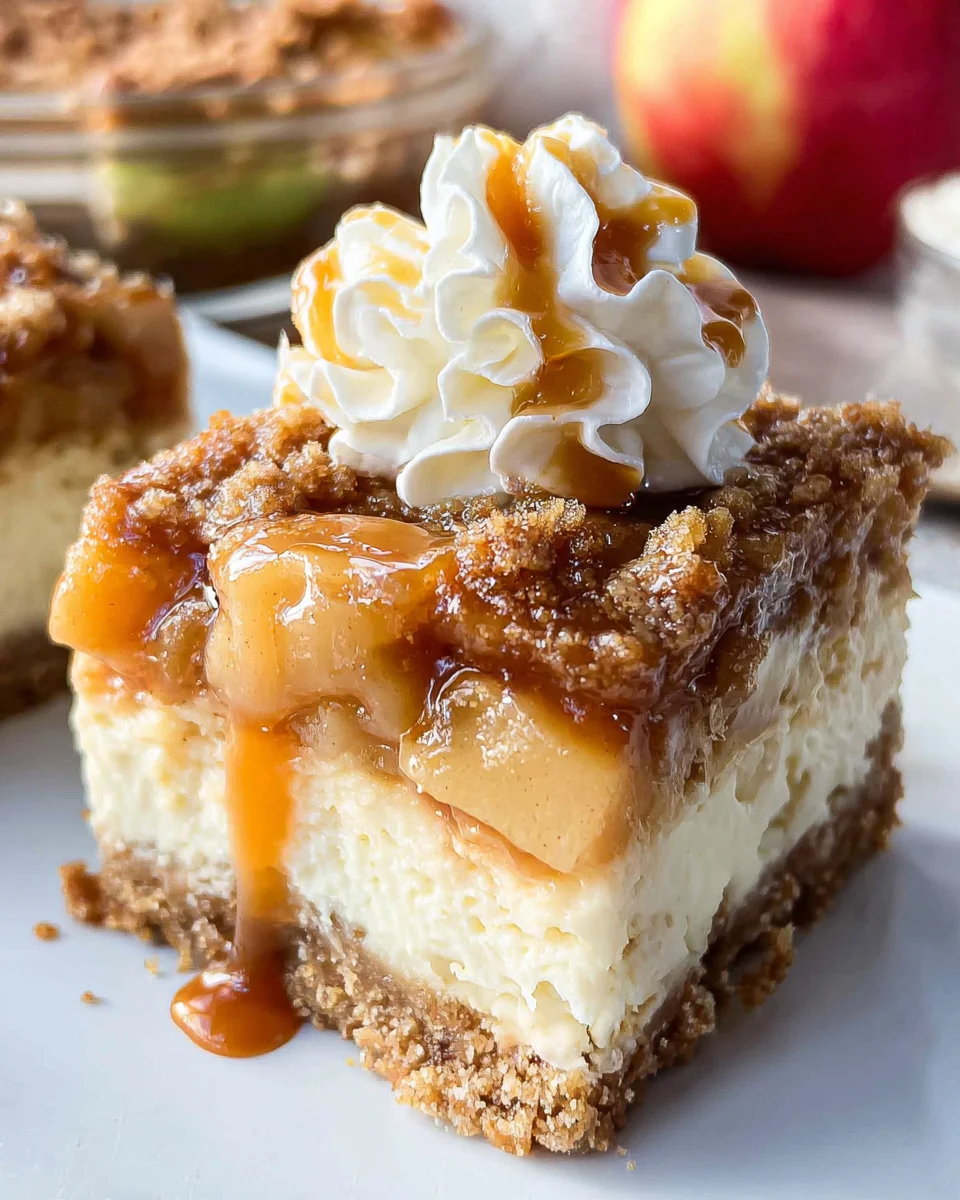 Easy Caramel Apple Cheesecake Bars Easy