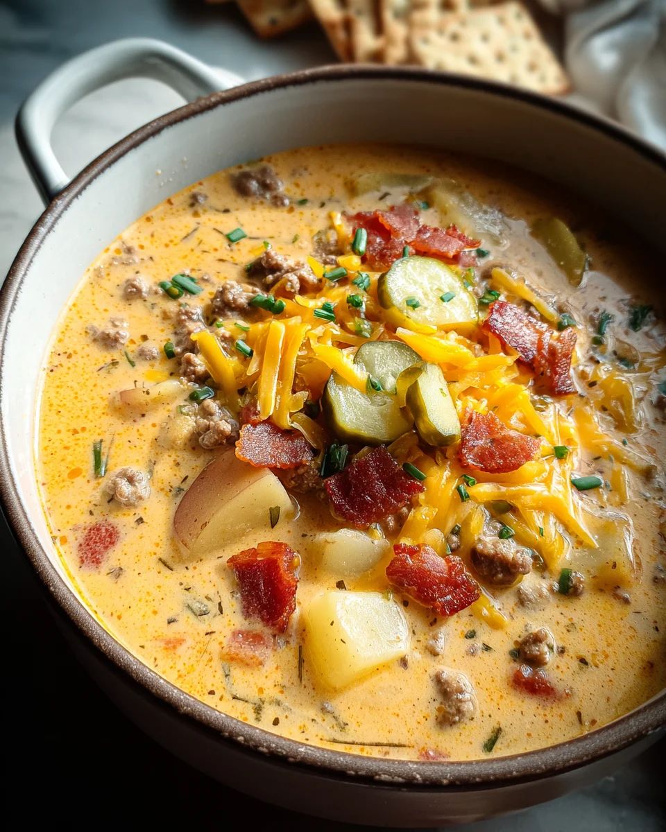 Easy Cheeseburger Soup 23 Easy