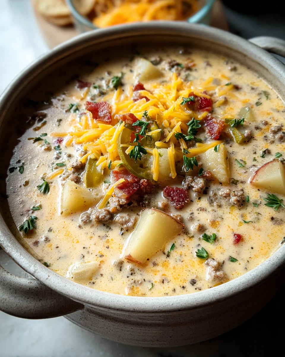 Easy Cheeseburger Soup 24 Easy