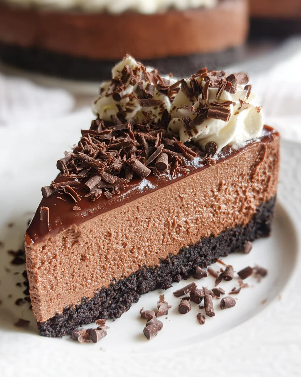 Easy No Bake Chocolate Cheesecake Easy