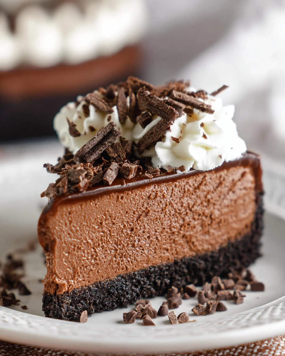 Easy No Bake Chocolate Cheesecake Easy