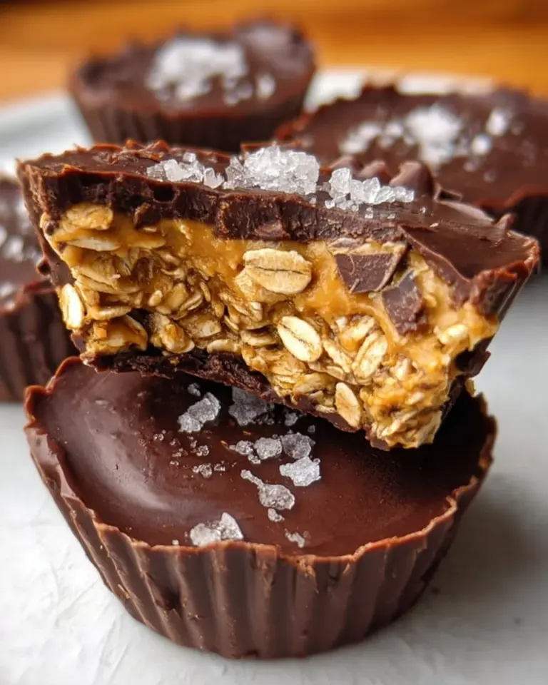 Easy No Bake Peanut Butter Oat Cups