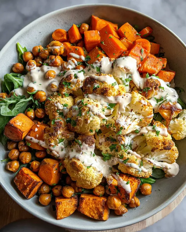 Easy Nourish Bowl Recipe with Tahini Yogurt Dressing