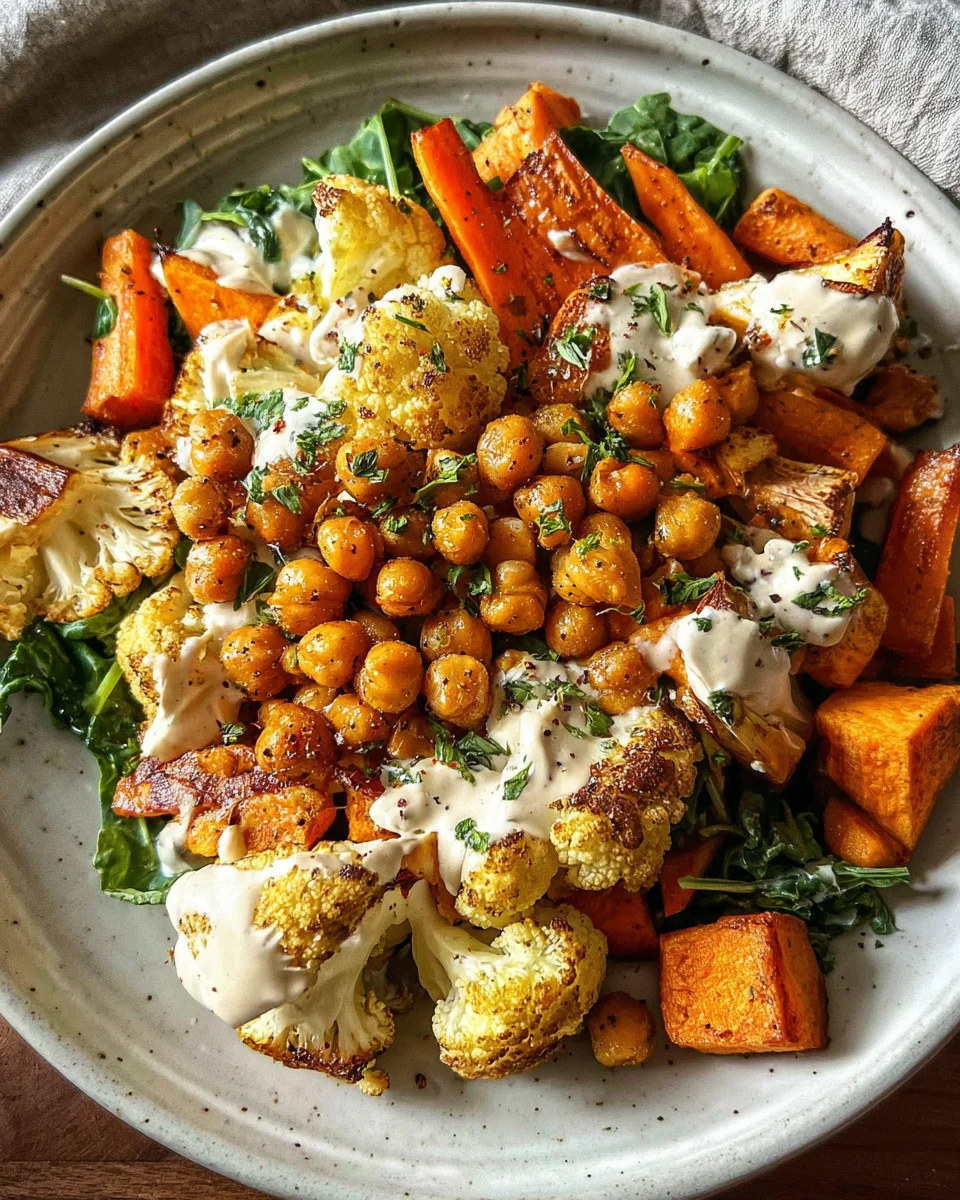 Easy Nourish Bowl Recipe with Tahini Yogurt Dressing 40 Easy