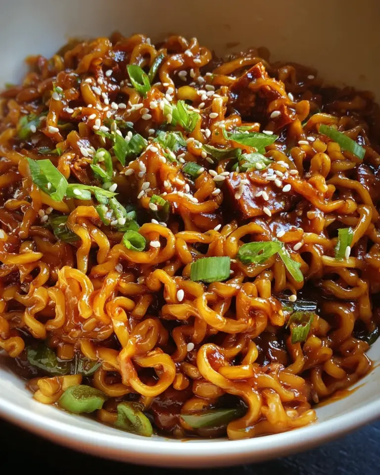 Easy Saucy Ramen Noodles